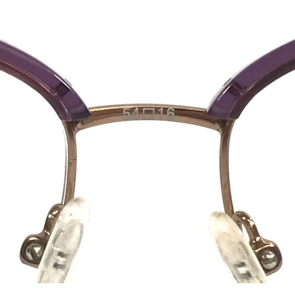 BCBGMAXAZRIA Eyeglasses Frames AISLING PURPLE Gold Cat Eye Full Rim 54-16-135